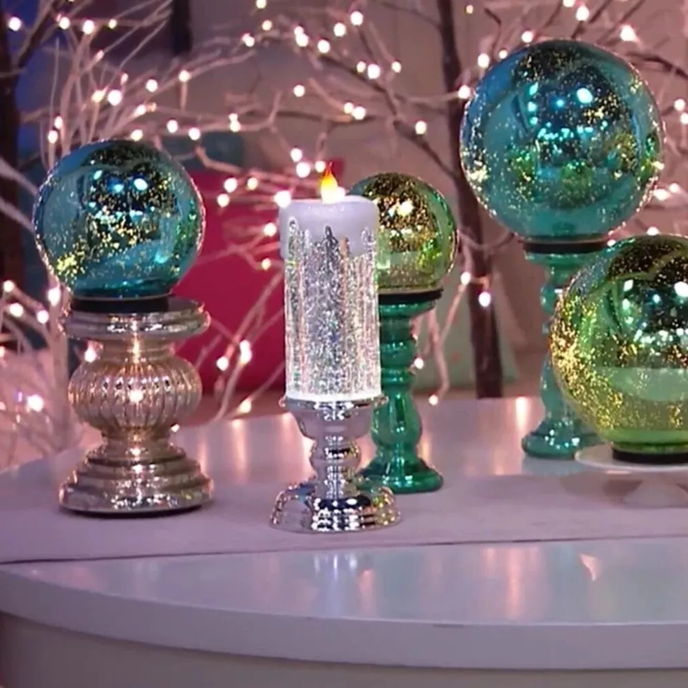 LED Christmas lights rechargeable with glitter 5