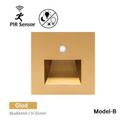 LED Motion Sensor Stair Light, Energy-Efficient Indoor Step Lighting in Gold, Black, White, and Silver 11