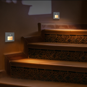 LED Motion Sensor Stair Light, Energy-Efficient Indoor Step Lighting in Gold, Black, White, and Silver 2