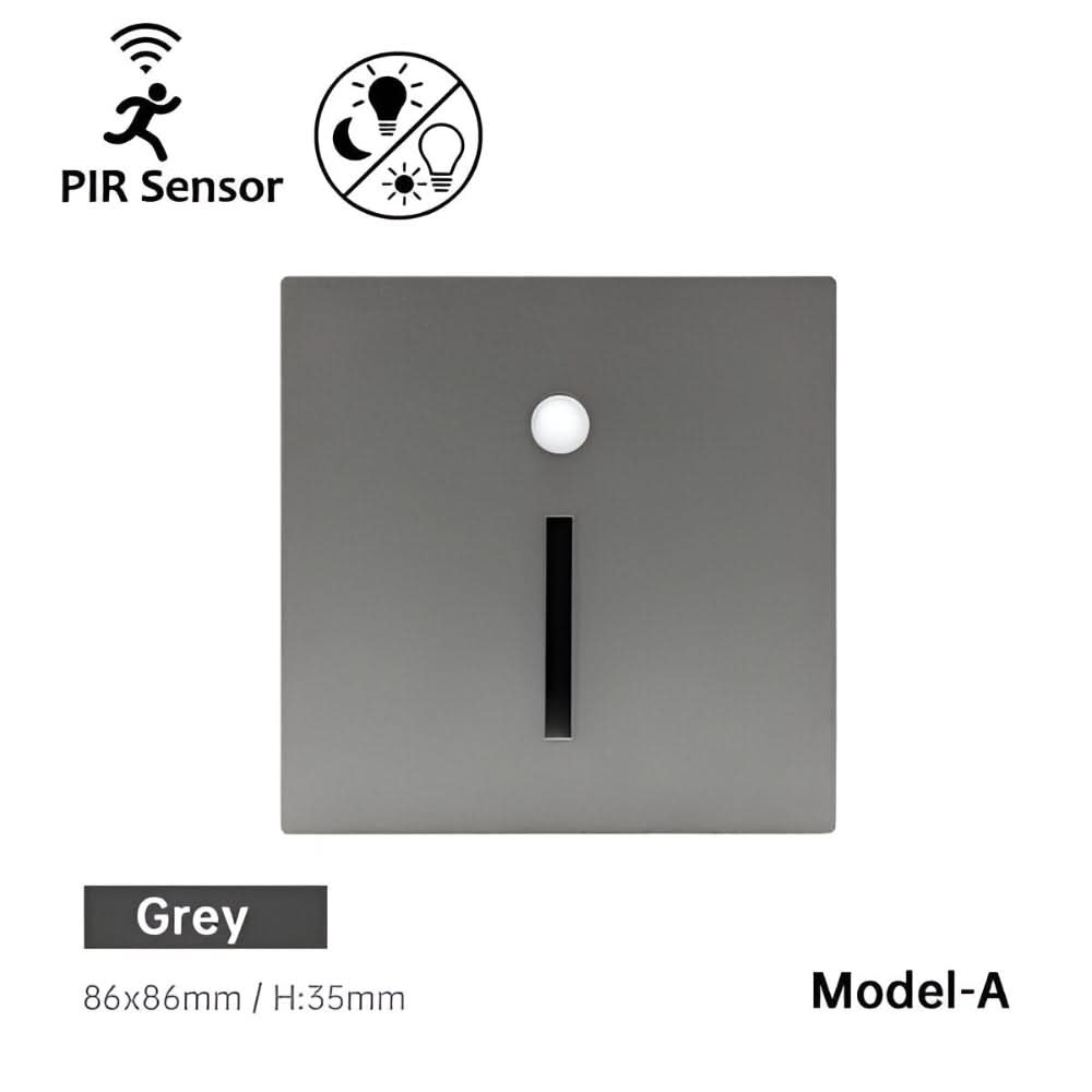 LED Motion Sensor Stair Light, Energy-Efficient Indoor Step Lighting in Gold, Black, White, and Silver 7