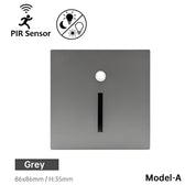 LED Motion Sensor Stair Light, Energy-Efficient Indoor Step Lighting in Gold, Black, White, and Silver 7