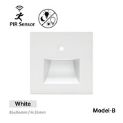 LED Motion Sensor Stair Light, Energy-Efficient Indoor Step Lighting in Gold, Black, White, and Silver 9
