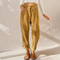LISETTE | Casual ribbed trousers with elasticated waistband 0