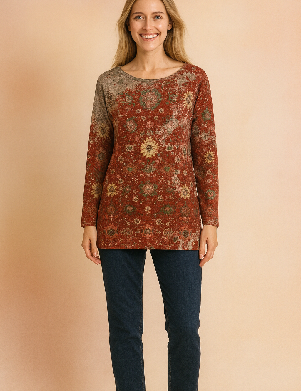 Lena | Deep V-neck sweater 1