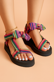 Lena | Sporty bow sandals 4