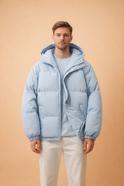 Levent | Modern men's hooded down jacket 0