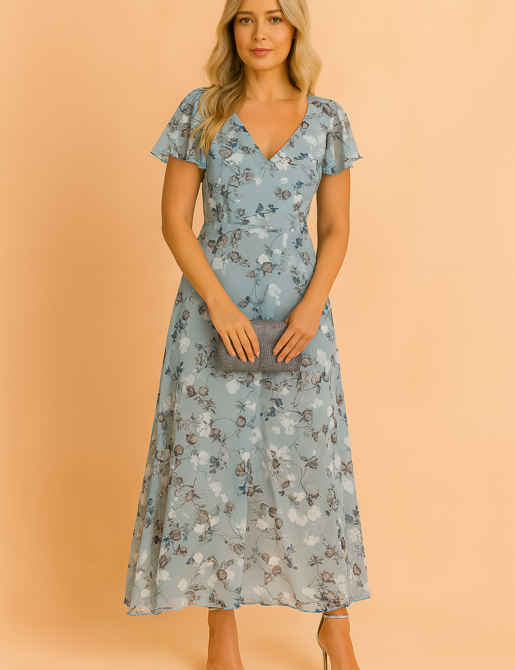 Lilia | Elegant Floral Midi Dress 3