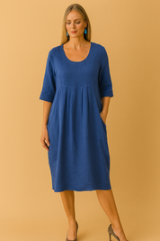 Lisa | Loose Blouse with Pockets and a Round Neckline 1