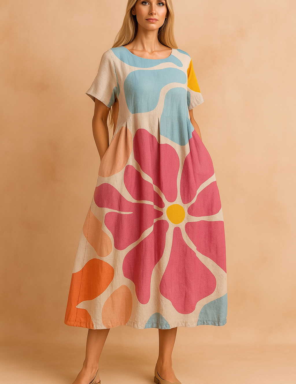 Lottie | Flowy Floral Boho Dress 0