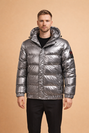 Lucian | Men's Quilted Hooded Jacket – Modern Urban Winter Style 1