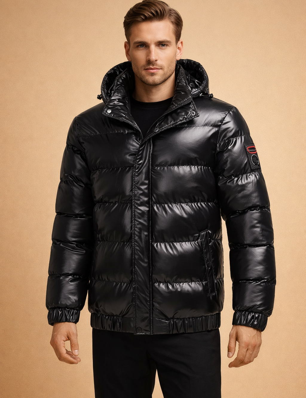 Lucian | Men's Quilted Hooded Jacket – Modern Urban Winter Style 2