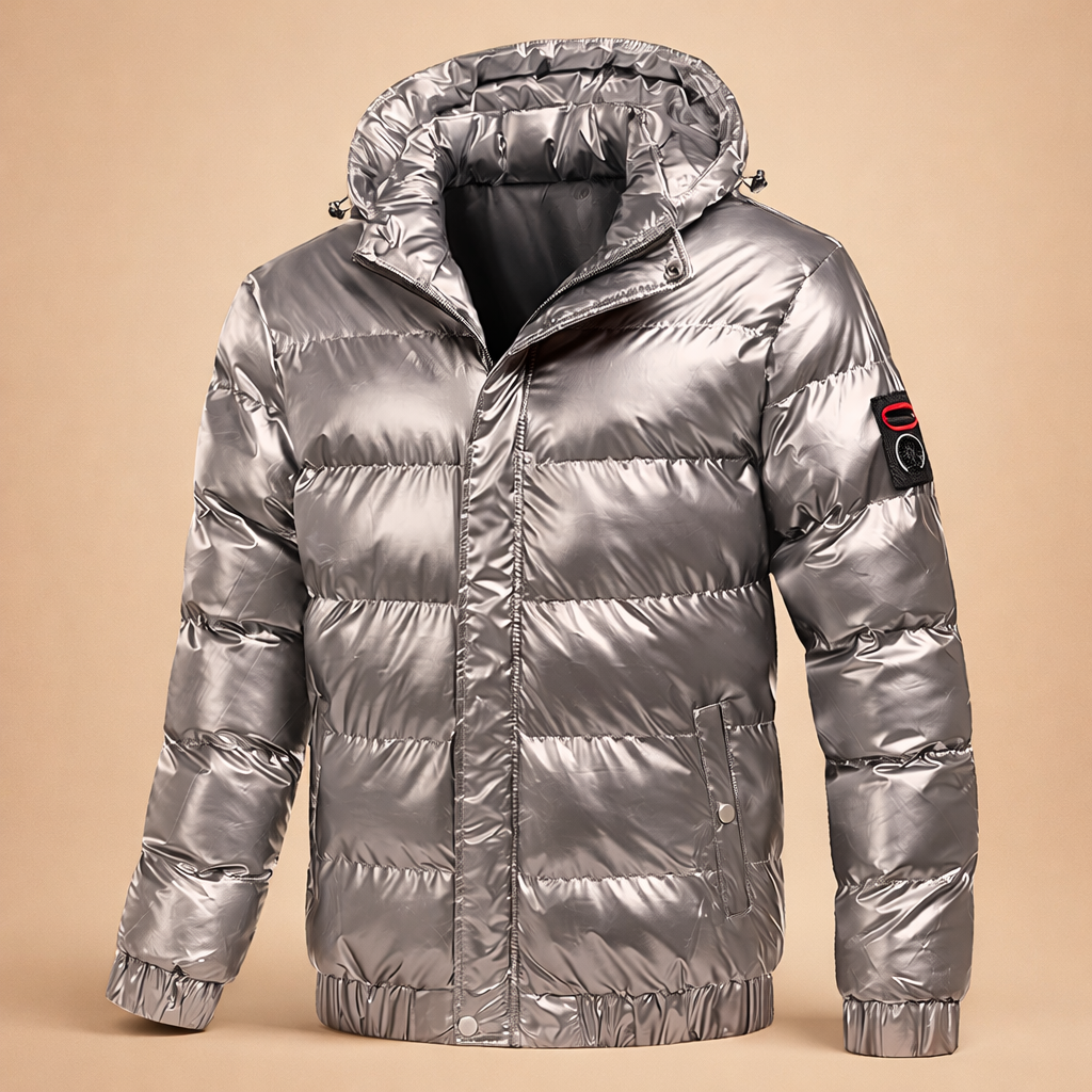 Lucian | Men's Quilted Hooded Jacket – Modern Urban Winter Style 3