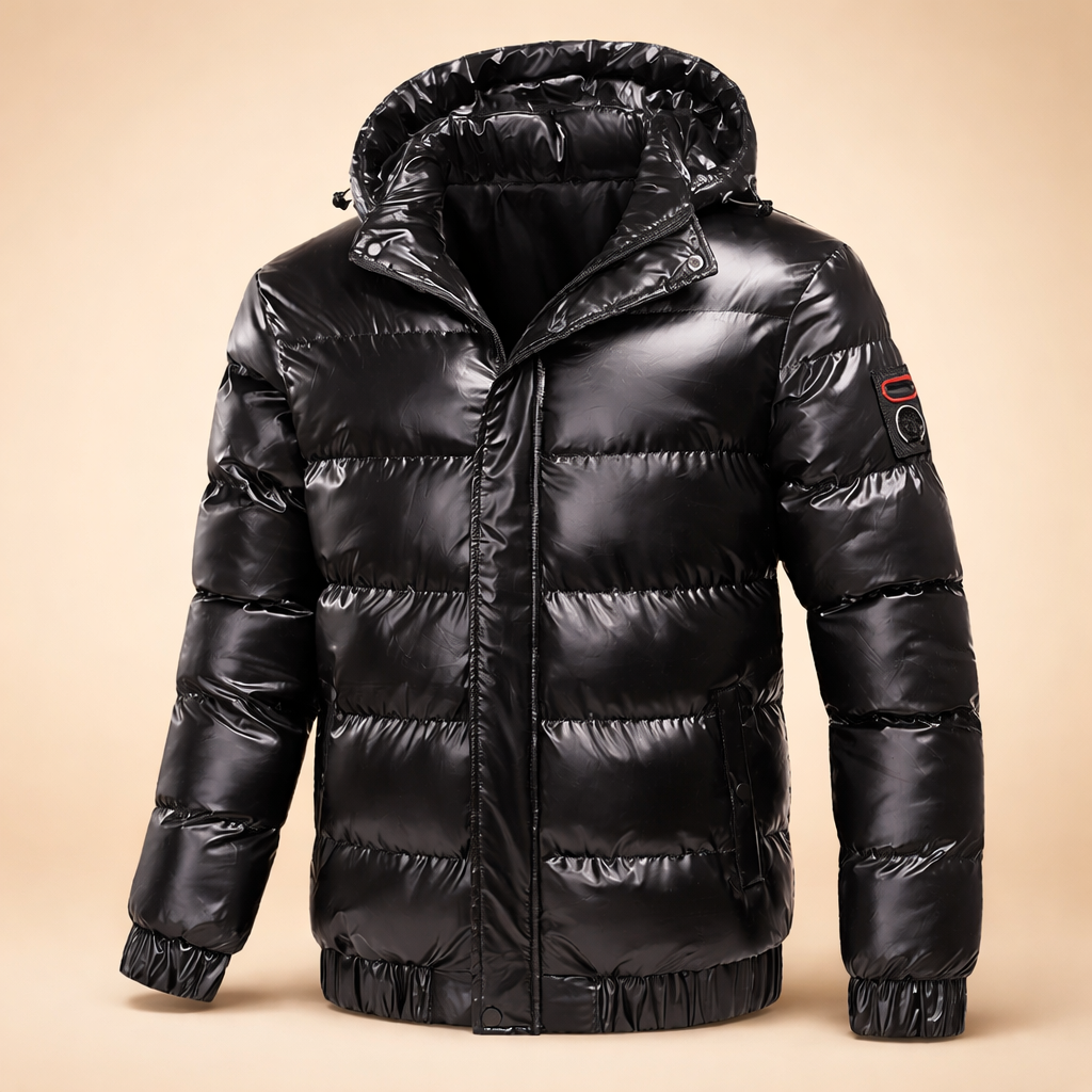 Lucian | Men's Quilted Hooded Jacket – Modern Urban Winter Style 4
