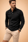 Łukasz | Modern, smooth men's long-sleeved polo shirt 0
