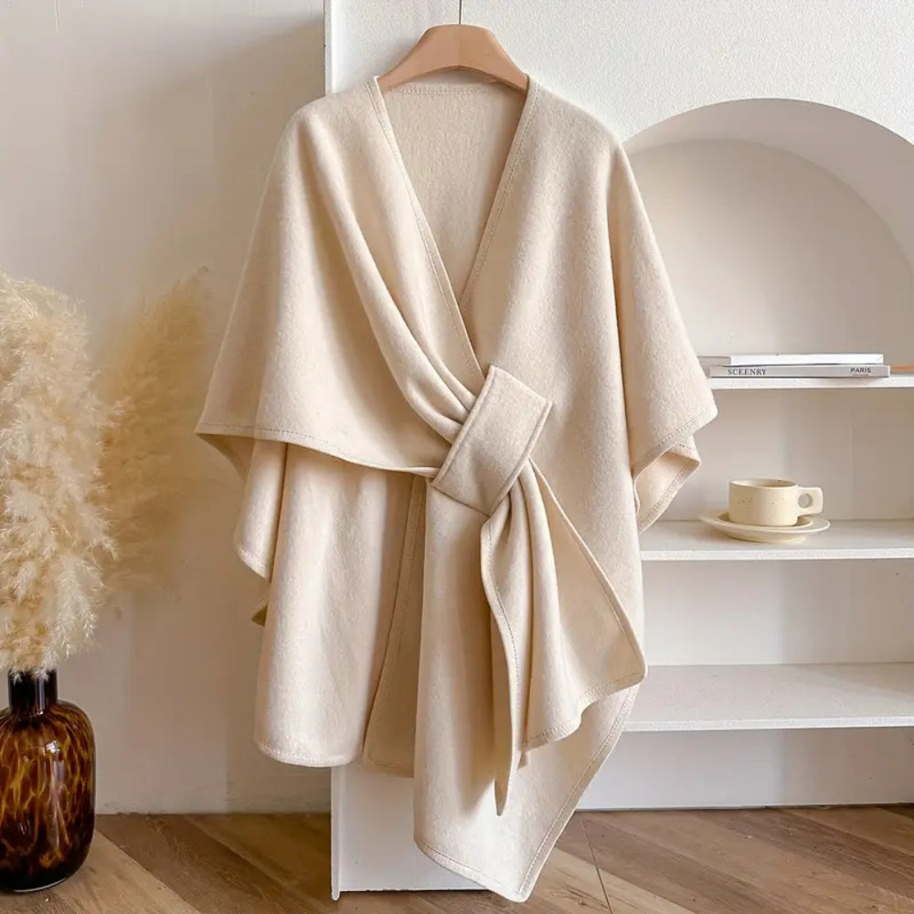 Luxurious poncho - windproof scarf coat 4