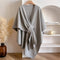 Luxurious poncho - windproof scarf coat 7