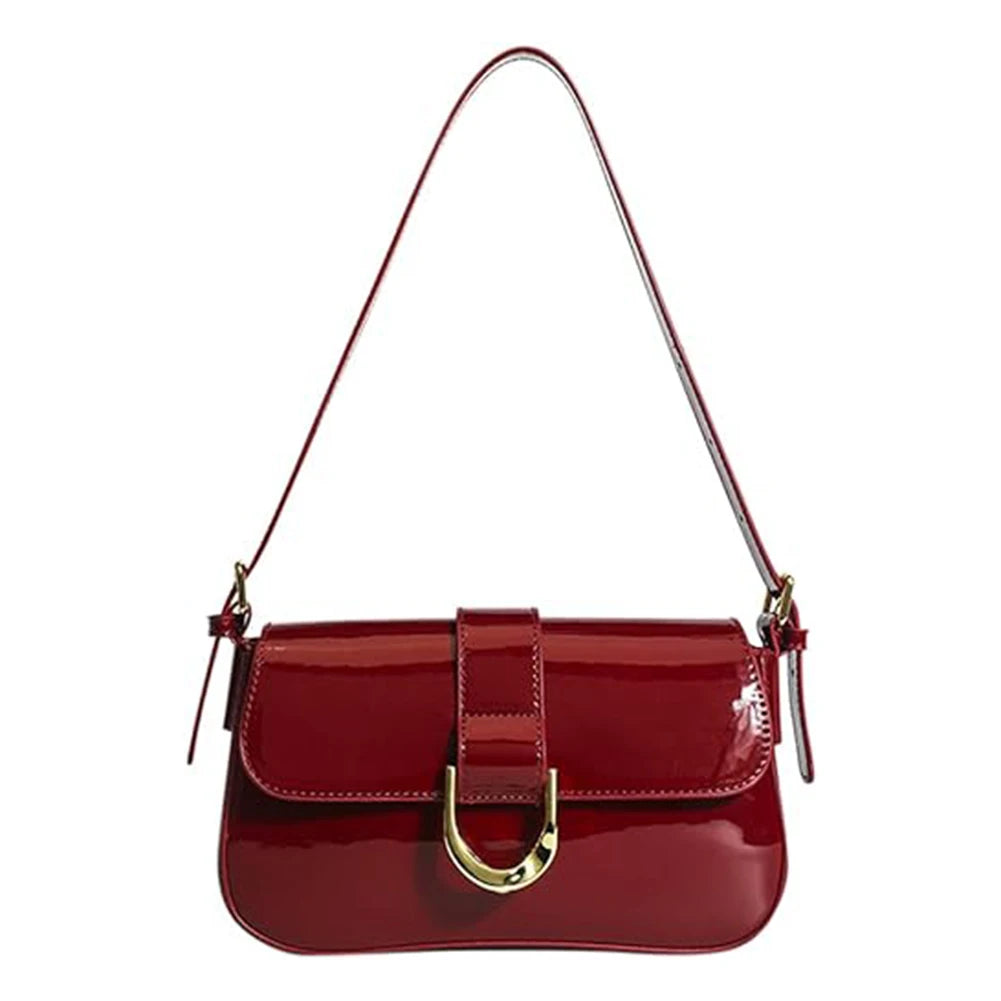 MIA | Retro Patent Leather Shoulder Bag 0