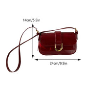 MIA | Retro Patent Leather Shoulder Bag 6