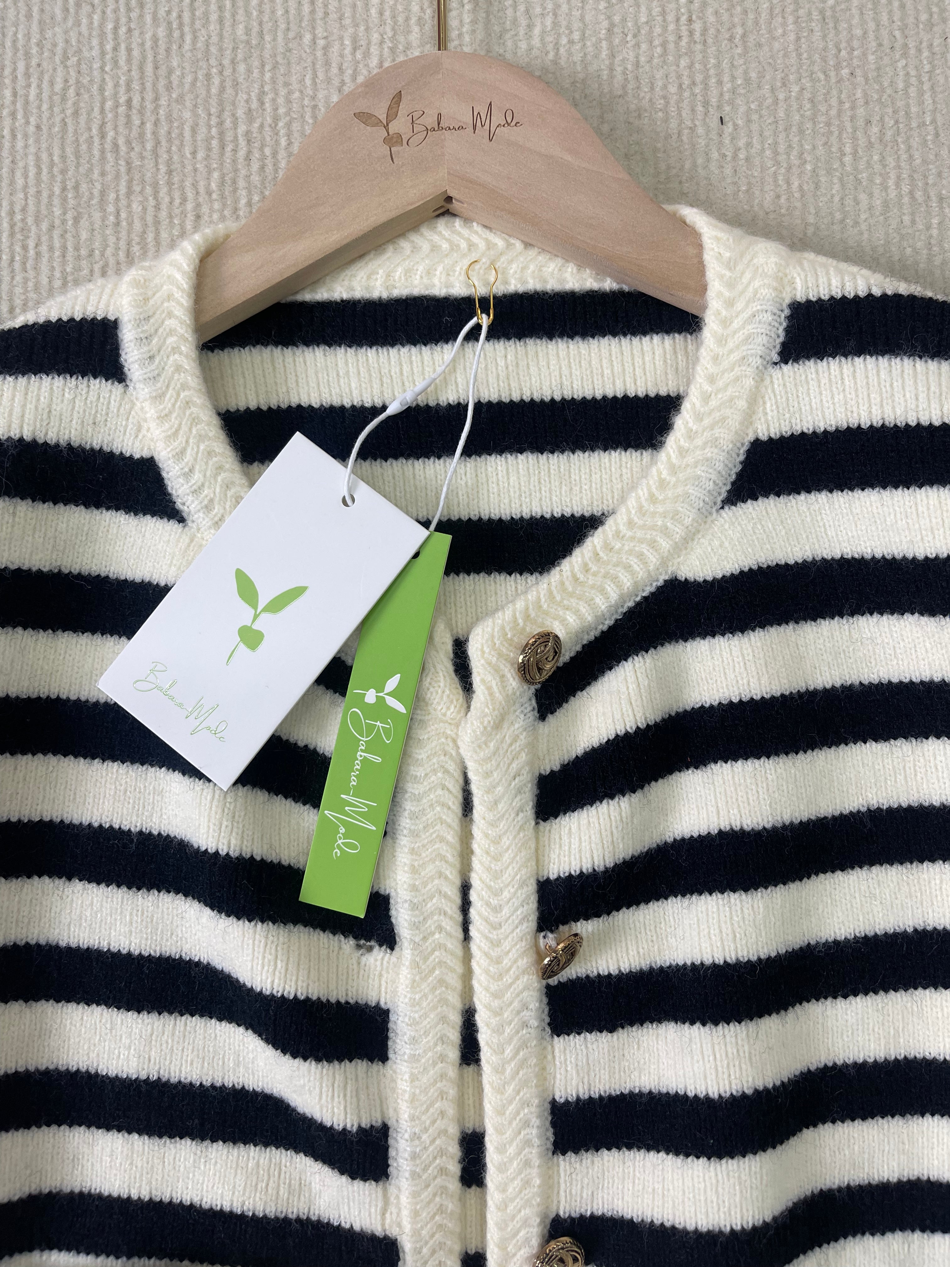 MYLAH | Elegant Striped Cardigan 4