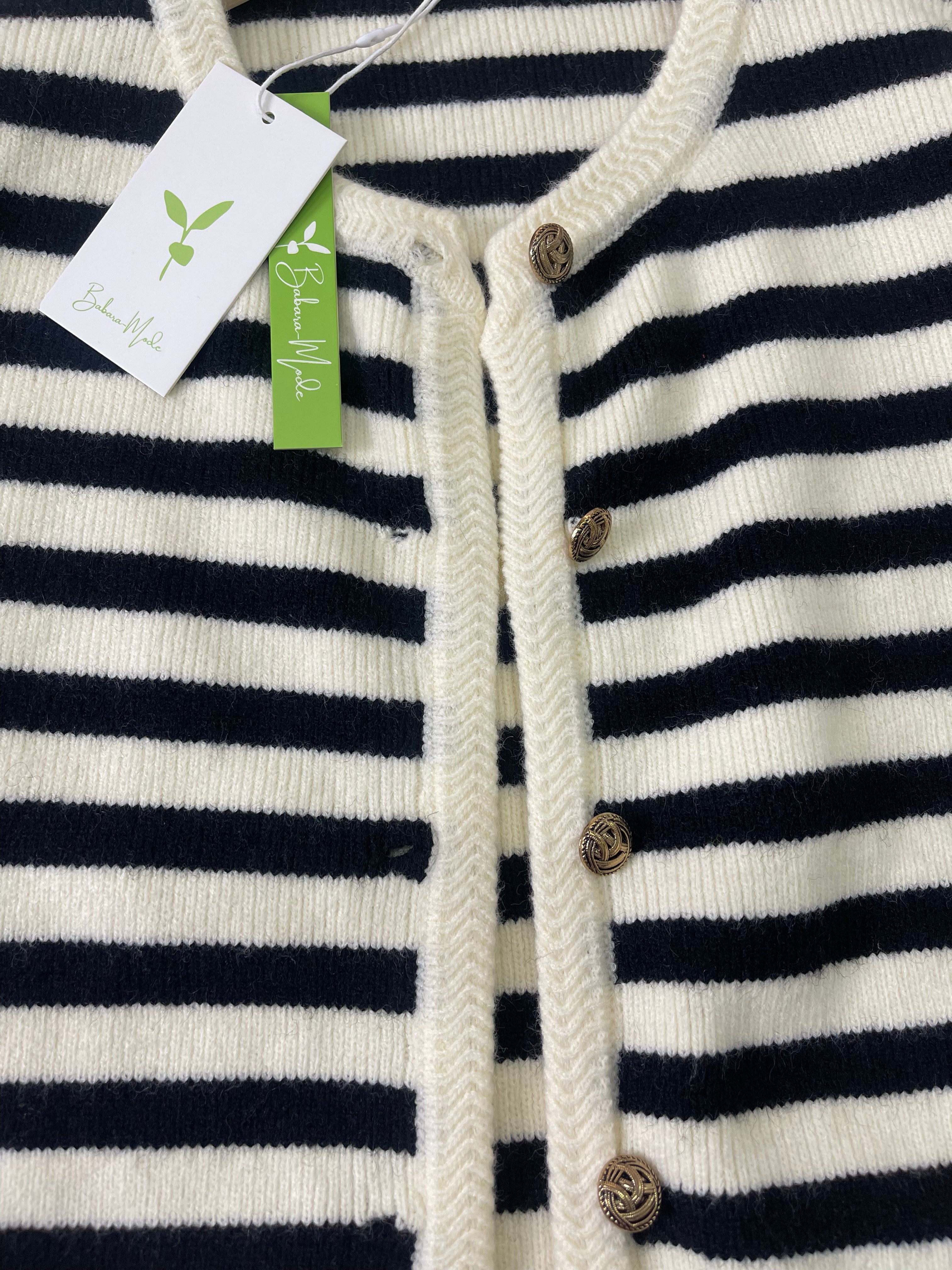 MYLAH | Elegant Striped Cardigan 6