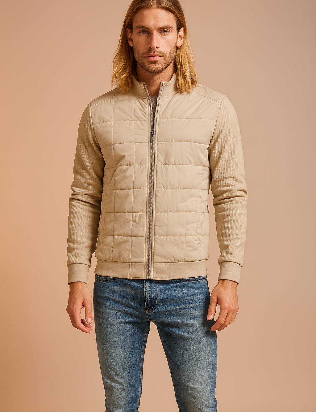 Maciej | Men's Casual Quilted Jacket with Zipper 0