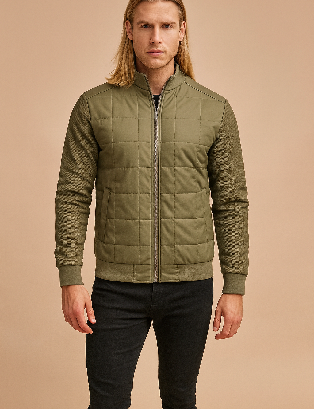 Maciej | Men's Casual Quilted Jacket with Zipper 1