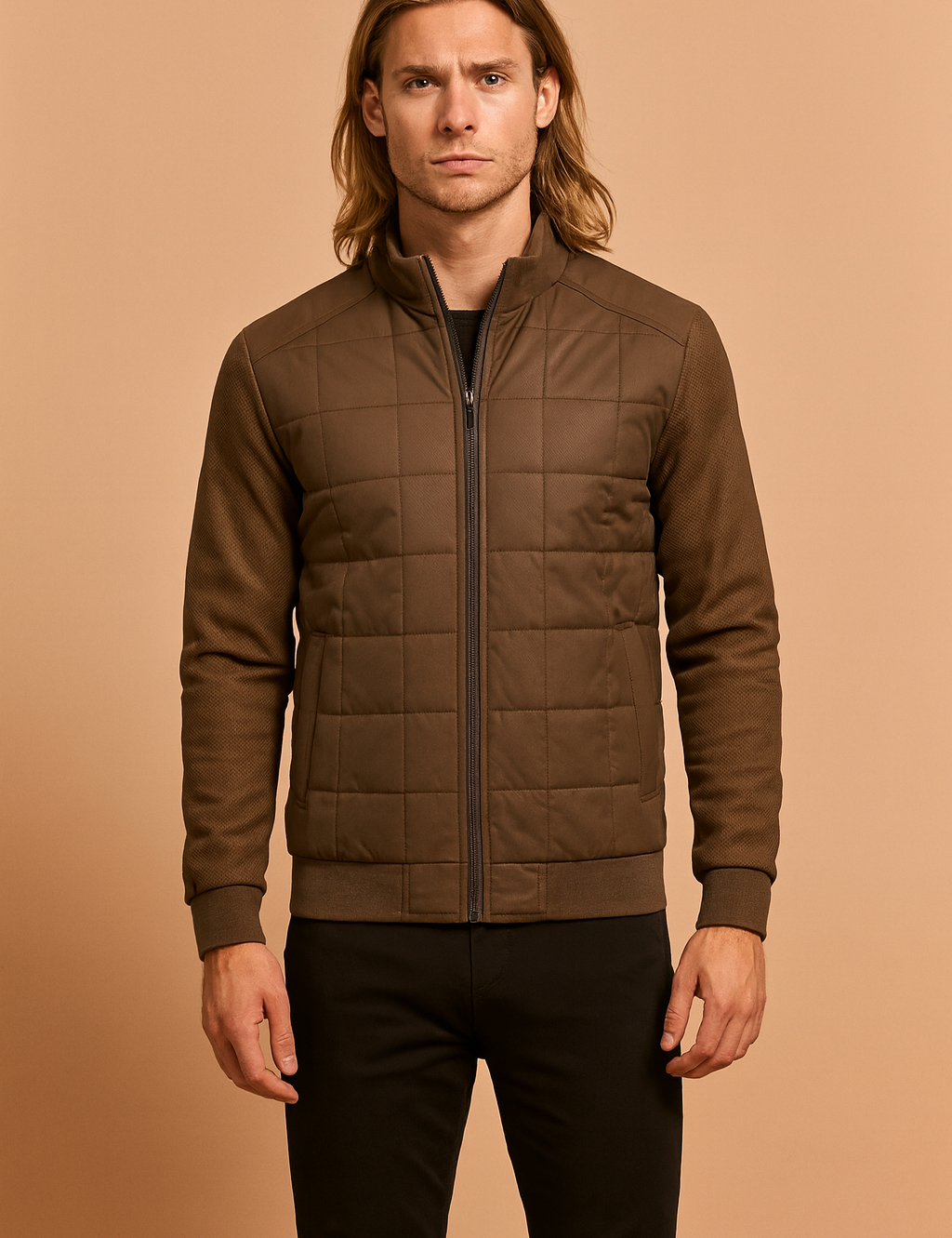 Maciej | Men's Casual Quilted Jacket with Zipper 4