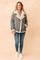 Magdalena | Aviator jacket with sheepskin and stripes 2