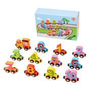 Magnetic Number Blocks Educational Toy Set for Ages 3-6 - Learning Math with Wooden Train and Color Recognition 3