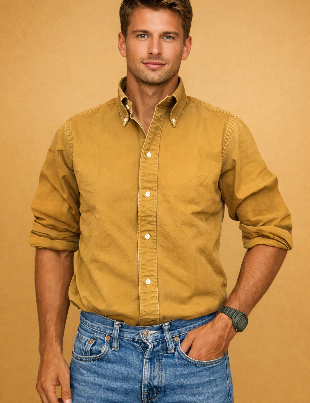 Marek | Classic men's long-sleeved button-down shirt 4