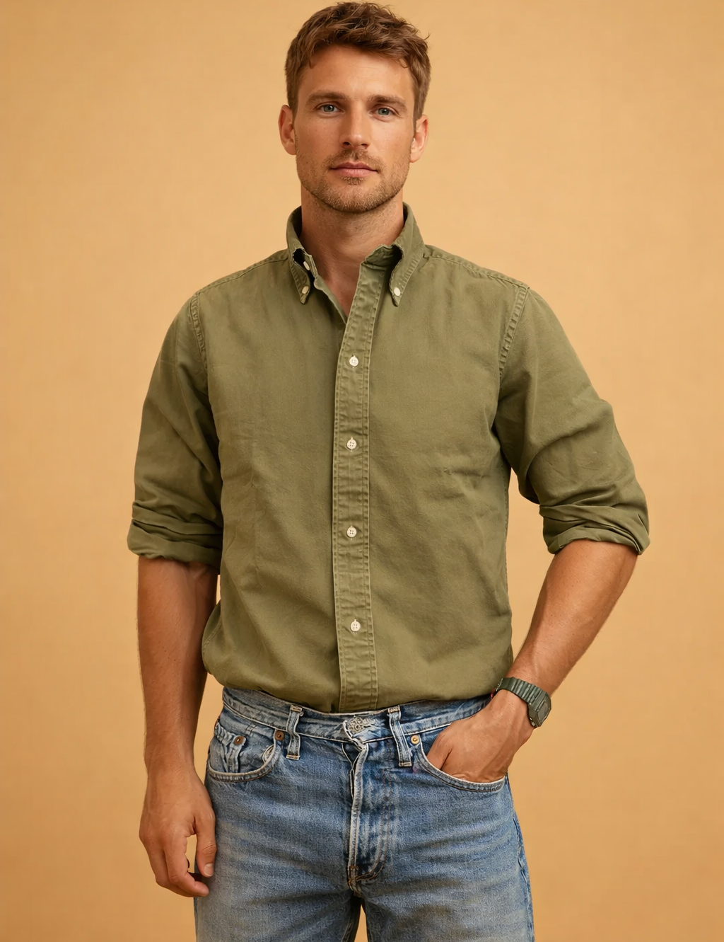 Marek | Classic men's long-sleeved button-down shirt 7