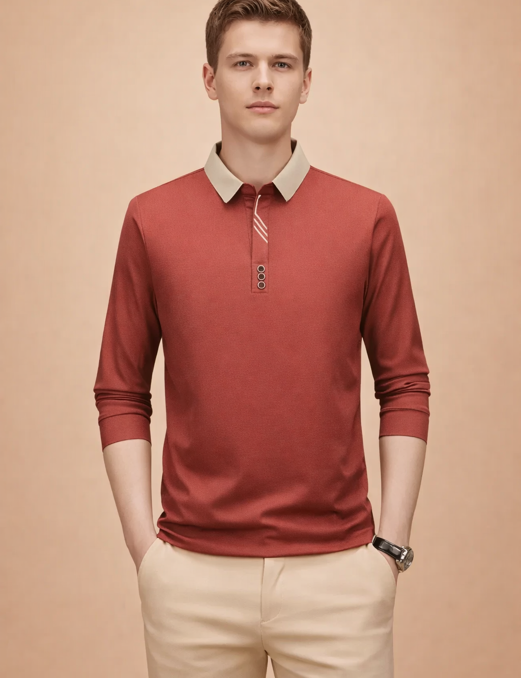 Marek | Elegant Men's Long Sleeve T-Shirt 3