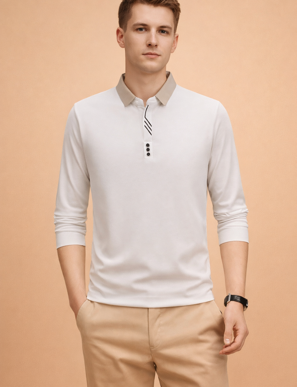 Marek | Elegant Men's Long Sleeve T-Shirt 4