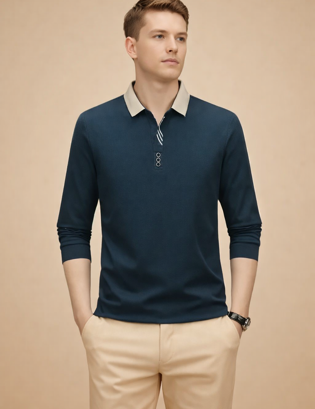 Marek | Elegant Men's Long Sleeve T-Shirt 5
