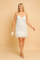 Maria | Feather Dress with Fringe Straps 0