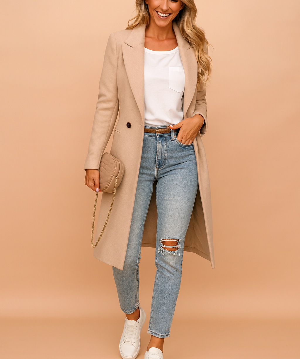 Marika | Classic double-breasted coat 1