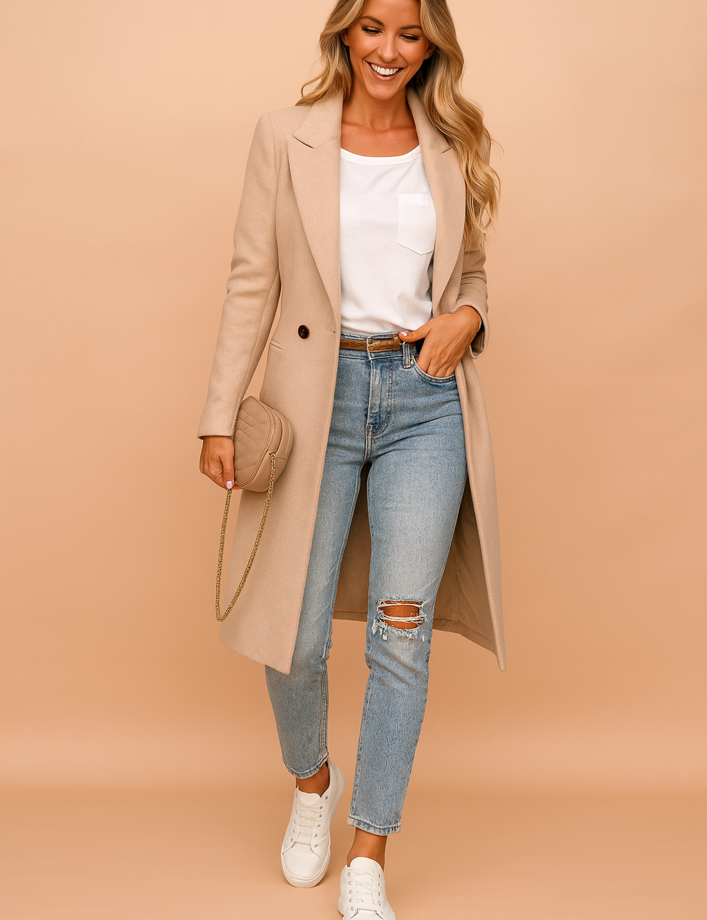 Marika | Classic double-breasted coat 1