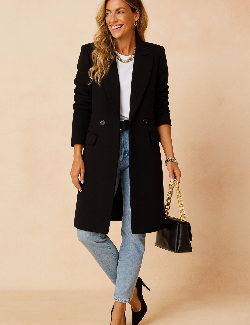 Marika | Classic double-breasted coat 3
