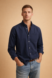 Mateusz | Men's casual button-down shirt 0