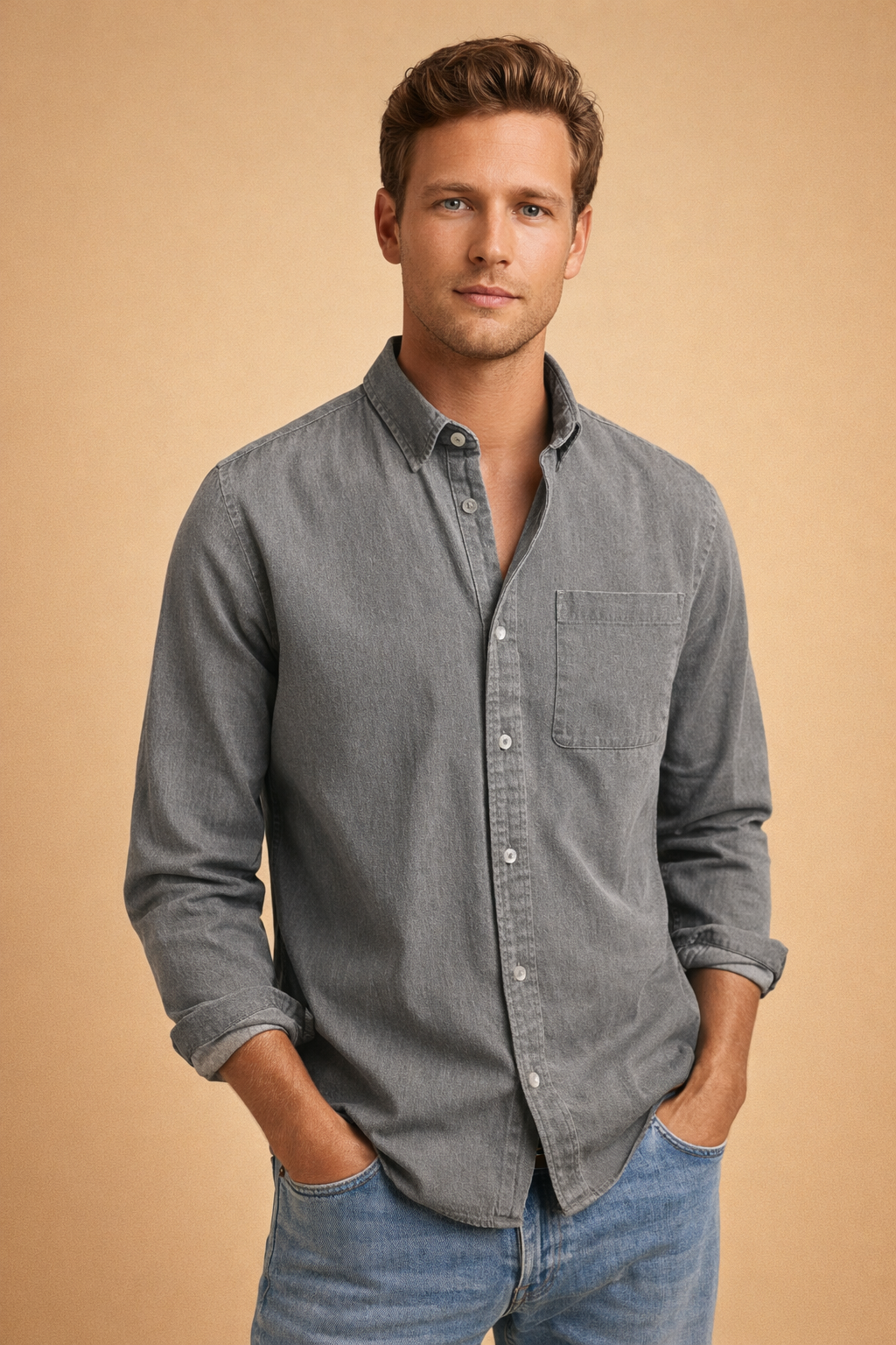 Mateusz | Men's casual button-down shirt 2