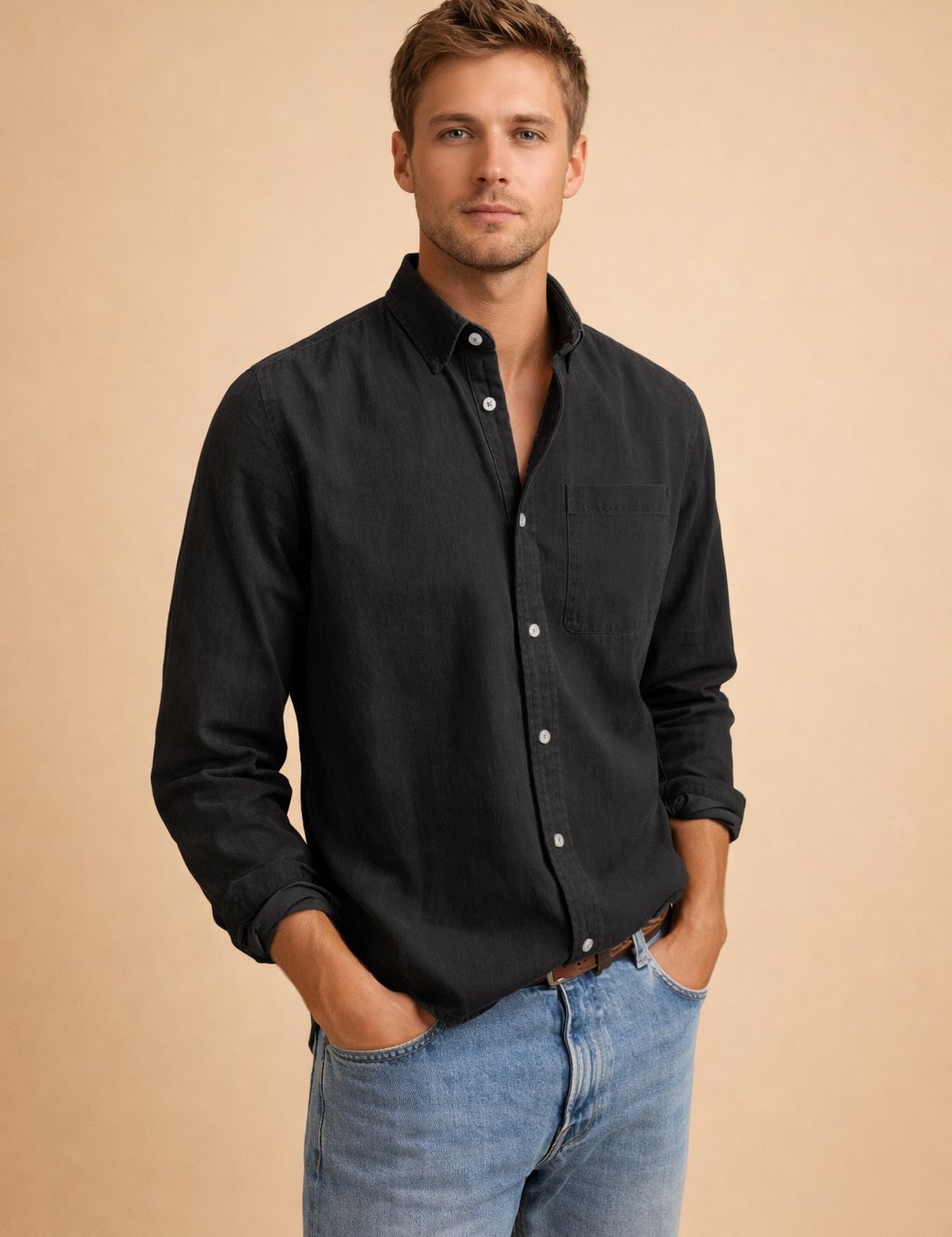 Mateusz | Men's casual button-down shirt 3