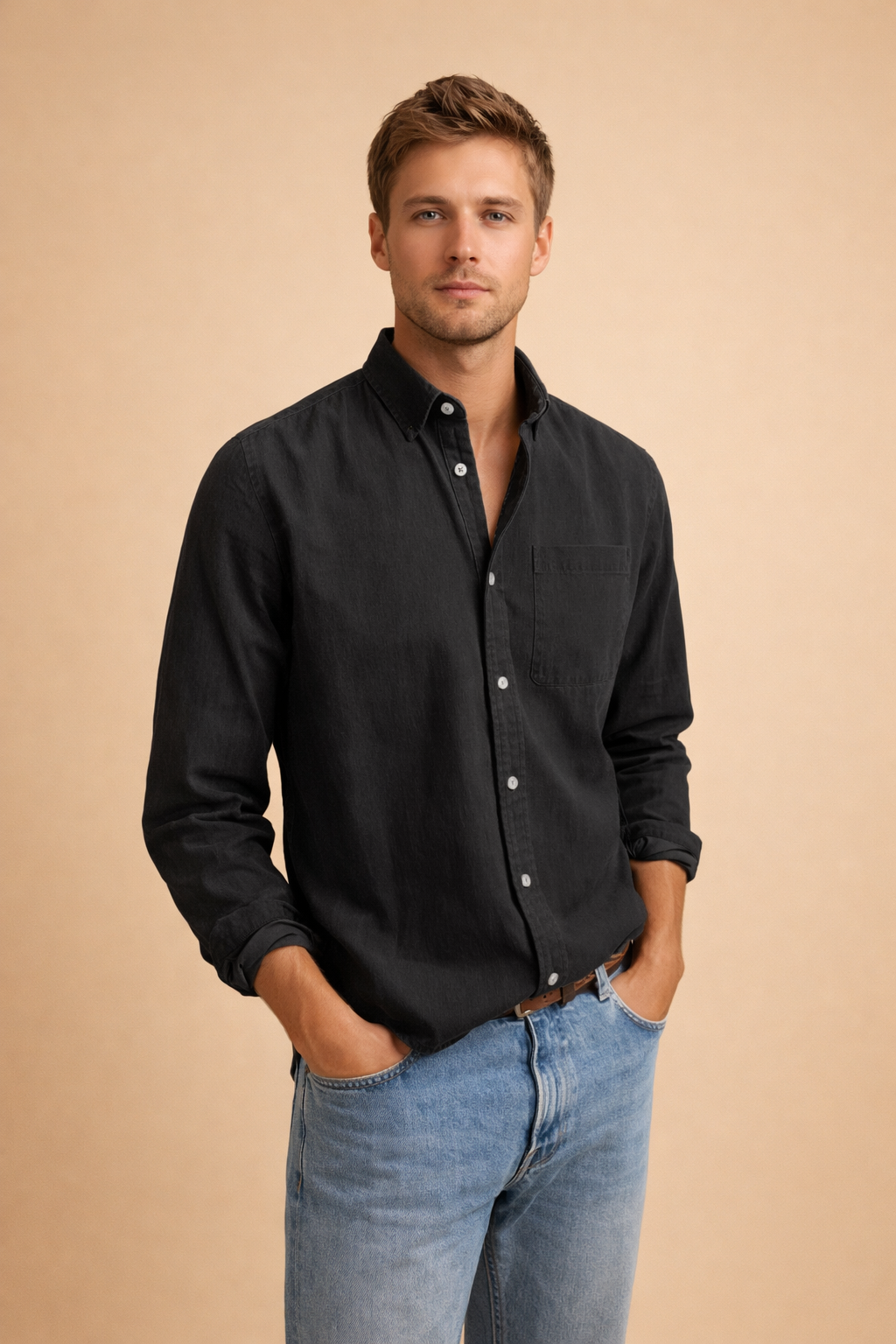 Mateusz | Men's casual button-down shirt 3