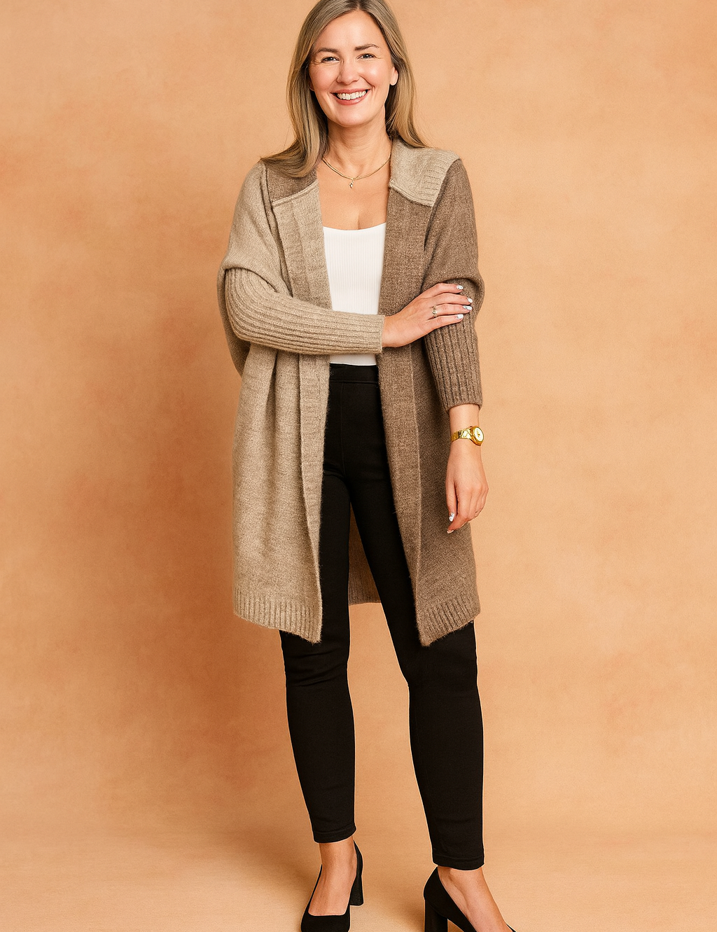 Maureen | Long Hooded Cardigan 0