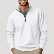 Men's Casual Quarter Zip Sweatshirt - Stylish and Comfortable Layering Piece for Everyday Wear 0