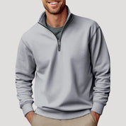 Men's Casual Quarter Zip Sweatshirt - Stylish and Comfortable Layering Piece for Everyday Wear 3