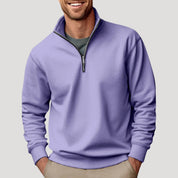 Men's Casual Quarter Zip Sweatshirt - Stylish and Comfortable Layering Piece for Everyday Wear 5