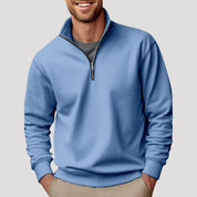 Men's Casual Quarter Zip Sweatshirt - Stylish and Comfortable Layering Piece for Everyday Wear 7