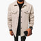 Men's Classic Shirt Jacket with Button Placket and Chest Pockets for Stylish Layering 5