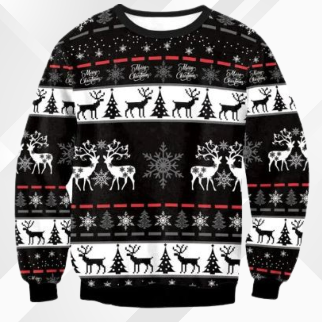Men's Cozy Christmas Sweater Festive Knitted Fabric 0