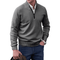 Men's Half Zip Sweatshirt - Versatile Half Zip Jumper for Casual Comfort and Stylish Layering 5